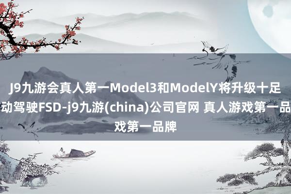 J9九游会真人第一Model3和ModelY将升级十足自动驾驶FSD-j9九游(china)公司官网 真人游戏第一品牌