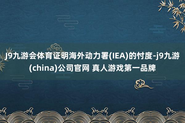 J9九游会体育证明海外动力署(IEA)的忖度-j9九游(china)公司官网 真人游戏第一品牌