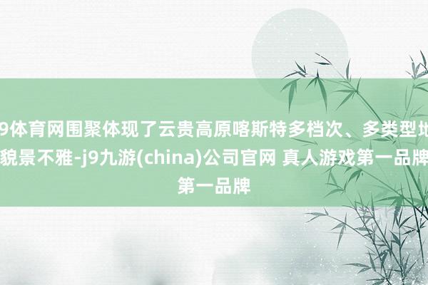 J9体育网围聚体现了云贵高原喀斯特多档次、多类型地貌景不雅-j9九游(china)公司官网 真人游戏第一品牌