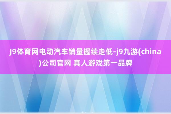 J9体育网电动汽车销量握续走低-j9九游(china)公司官网 真人游戏第一品牌