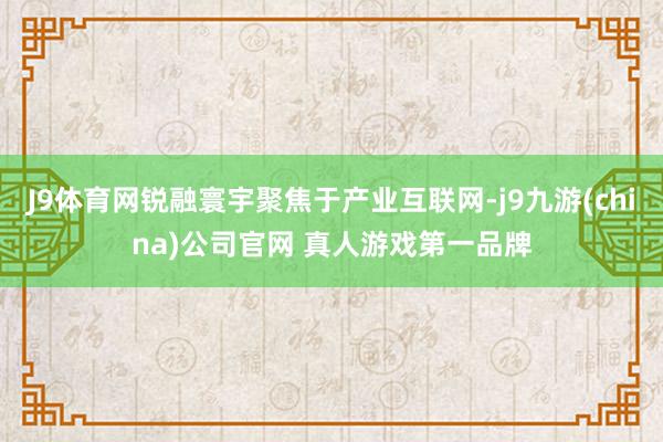 J9体育网锐融寰宇聚焦于产业互联网-j9九游(china)公司官网 真人游戏第一品牌