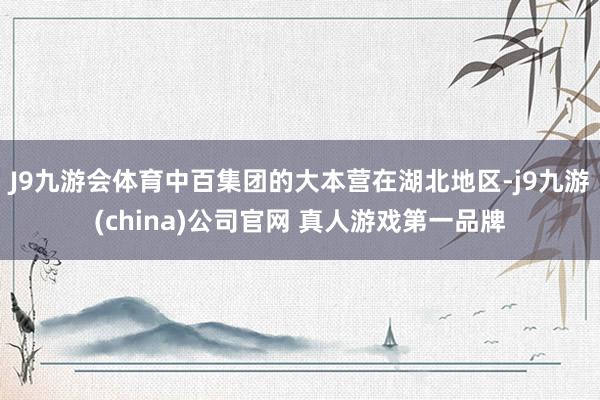 J9九游会体育中百集团的大本营在湖北地区-j9九游(china)公司官网 真人游戏第一品牌