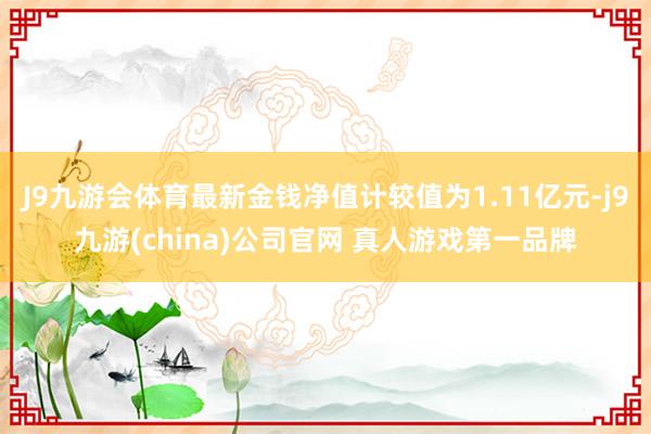 J9九游会体育最新金钱净值计较值为1.11亿元-j9九游(china)公司官网 真人游戏第一品牌